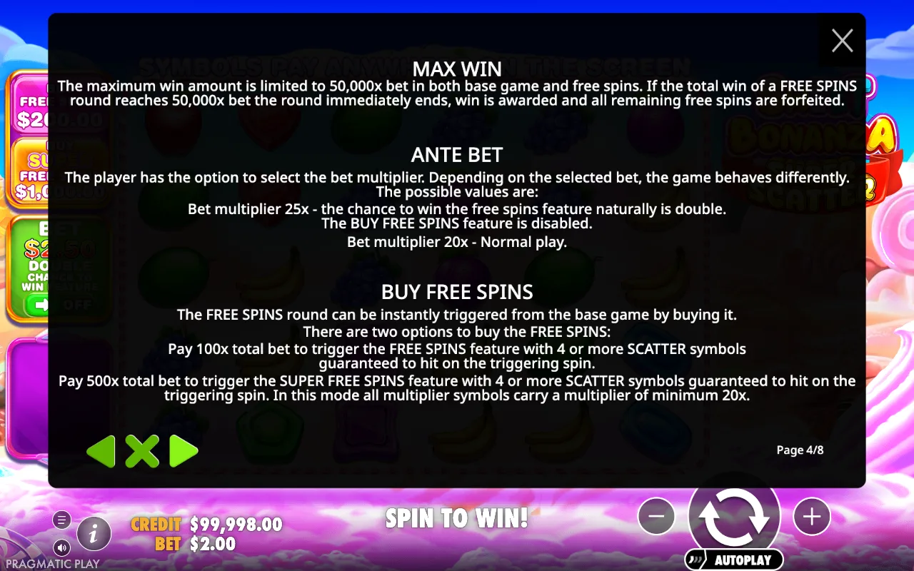 Max win — Sweet Bonanza Super Scatter