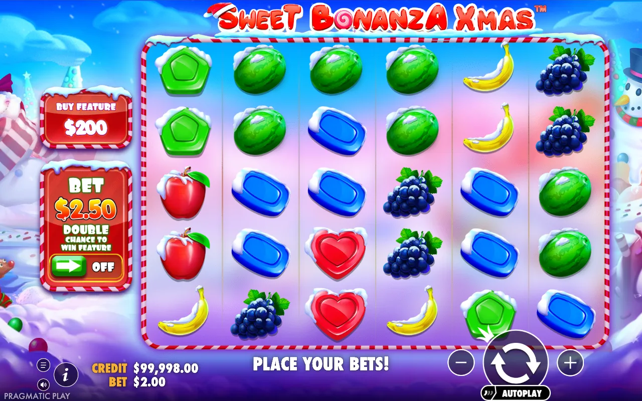 The base game — Sweet Bonanza Xmas