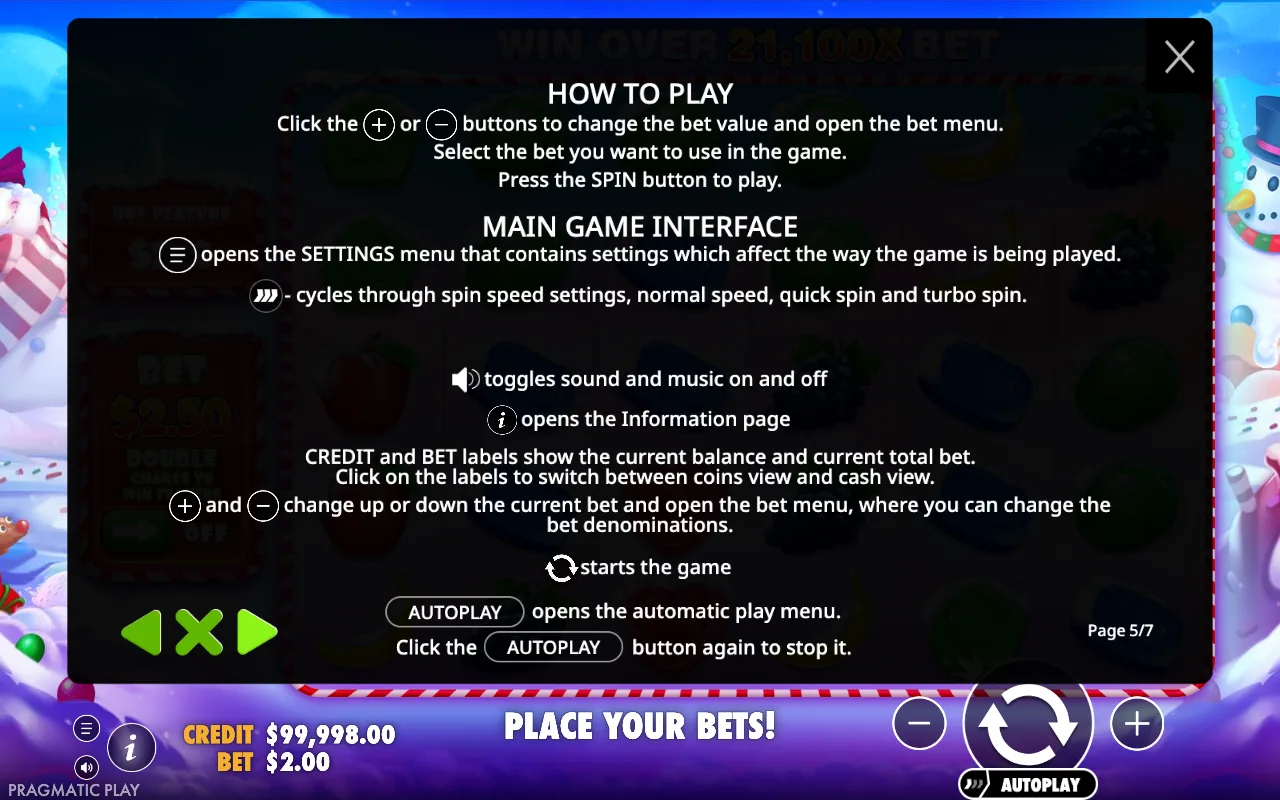 How to play — Sweet Bonanza Xmas