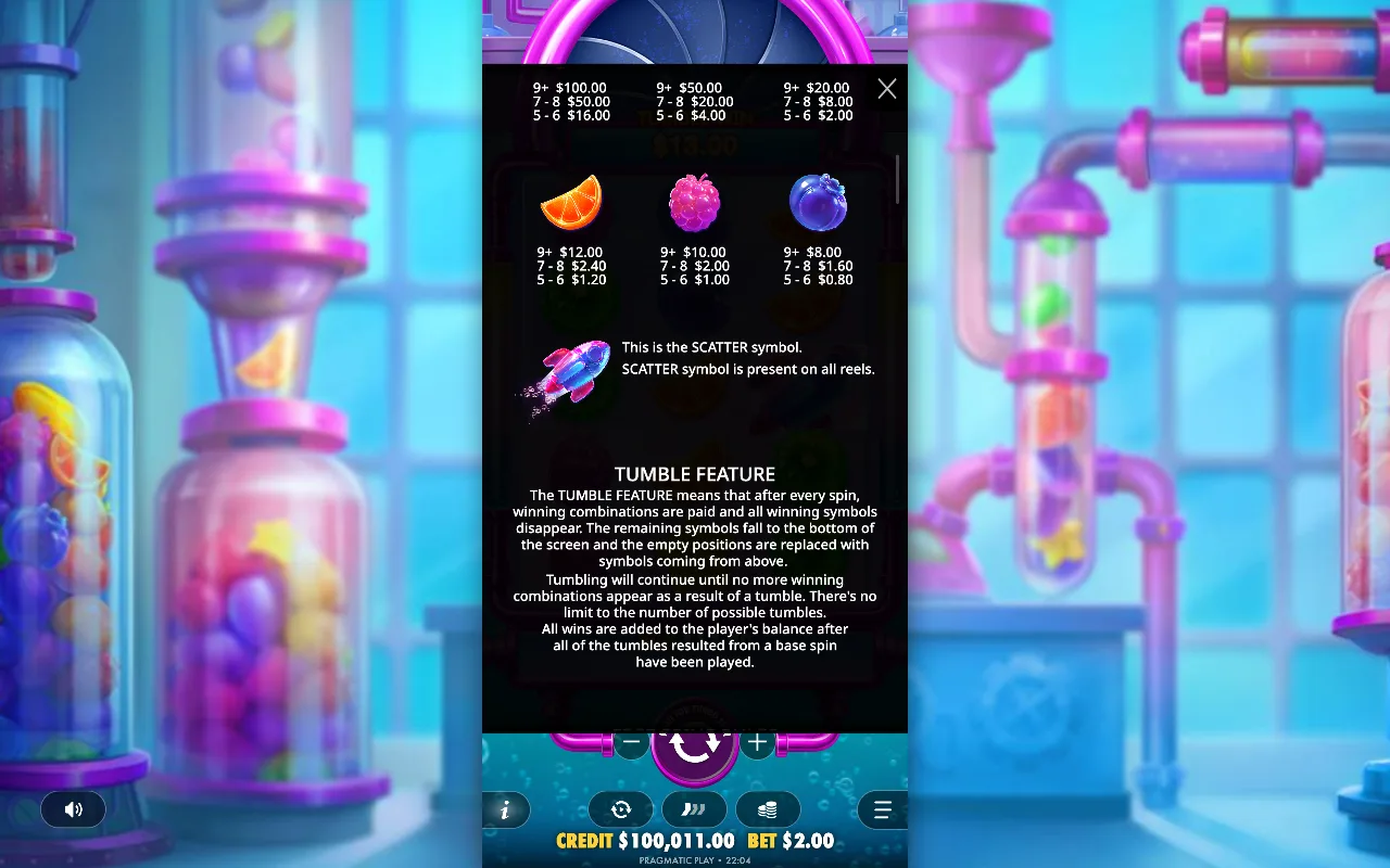 Game rules, page 3 — Sweet Burst