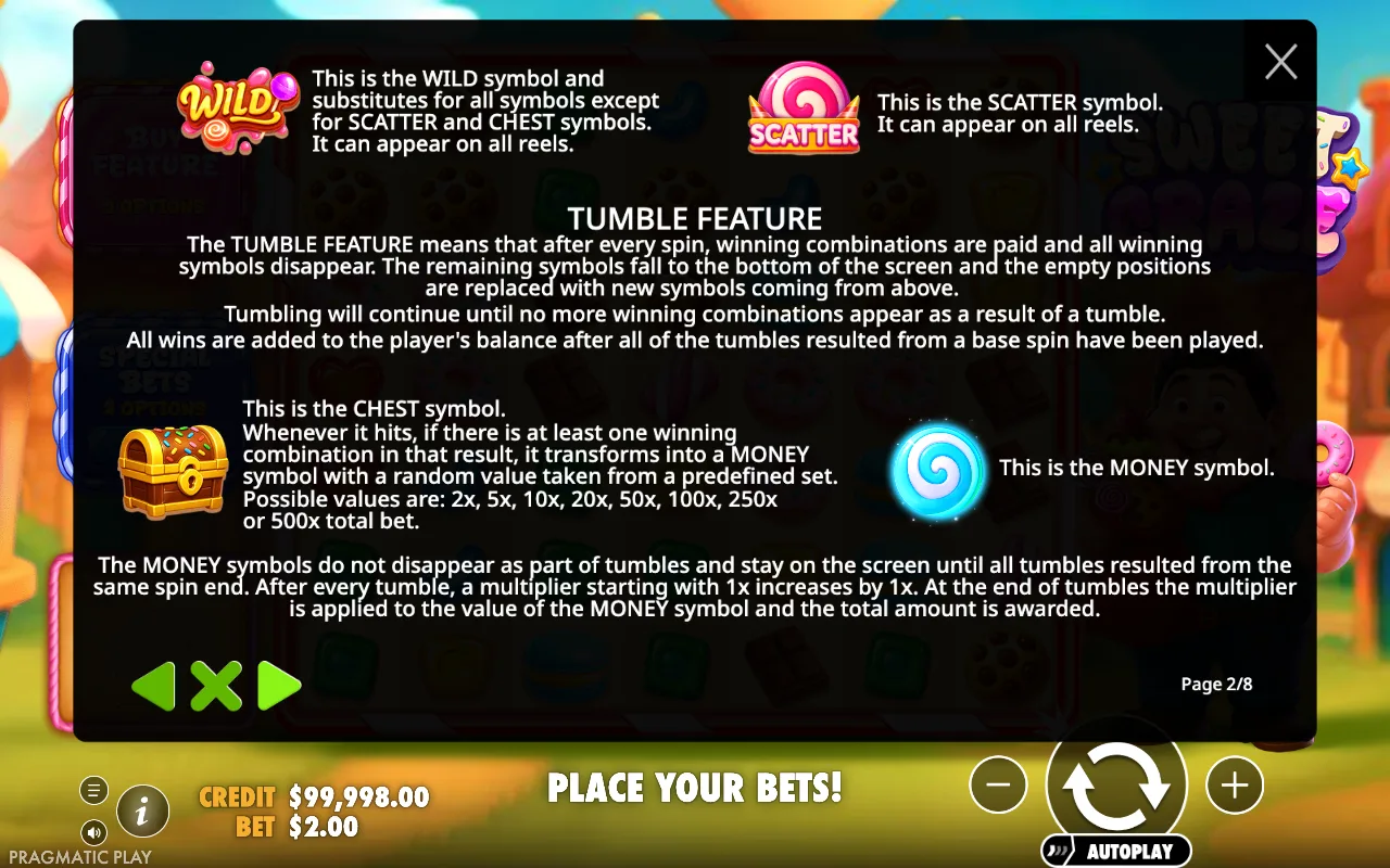 Tumble feature — Sweet Craze