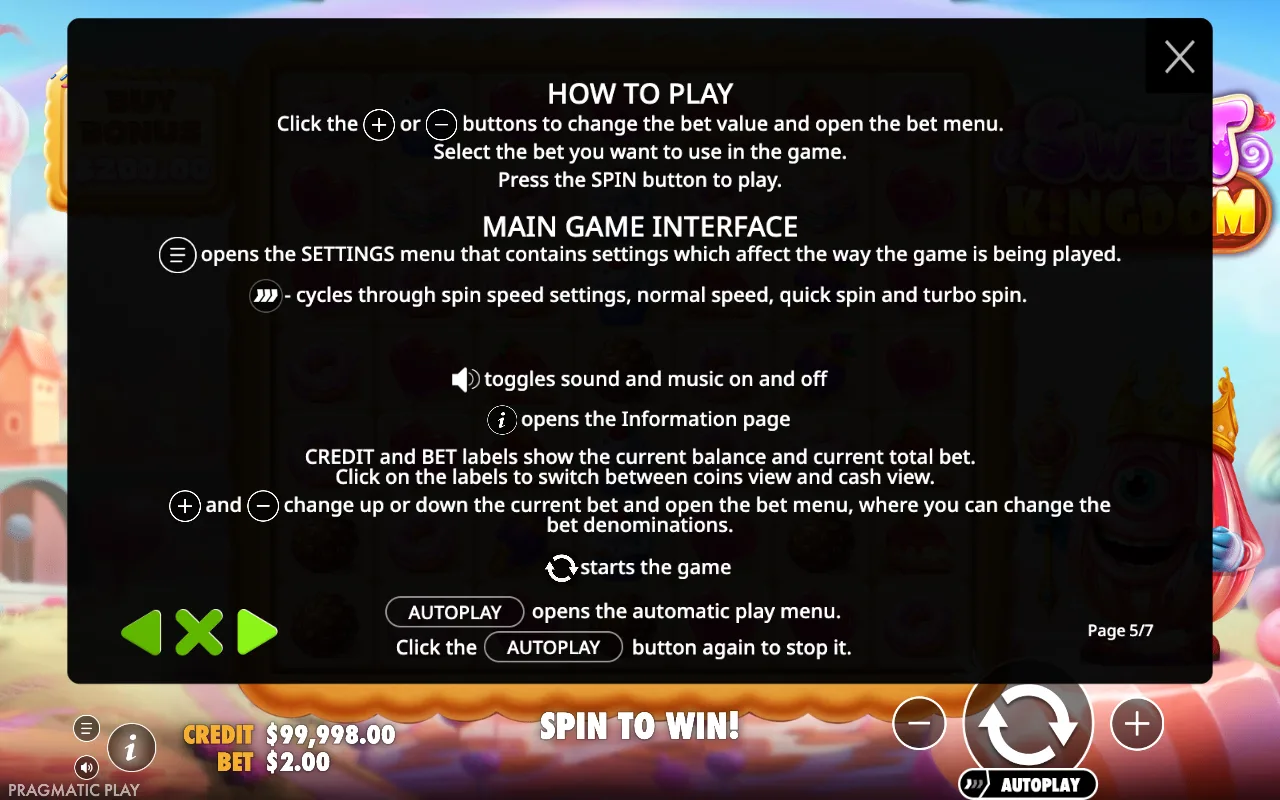 How to play — Sweet Kingdom