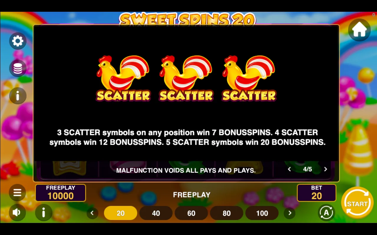 Scatter scatter scatter — Sweet Spins 20