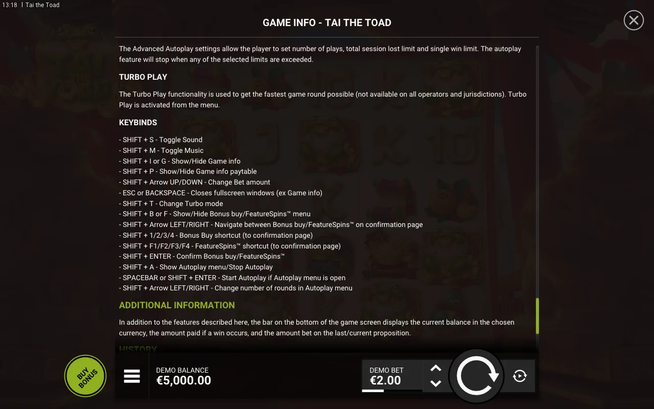 Game rules, page 8 — Tai the Toad