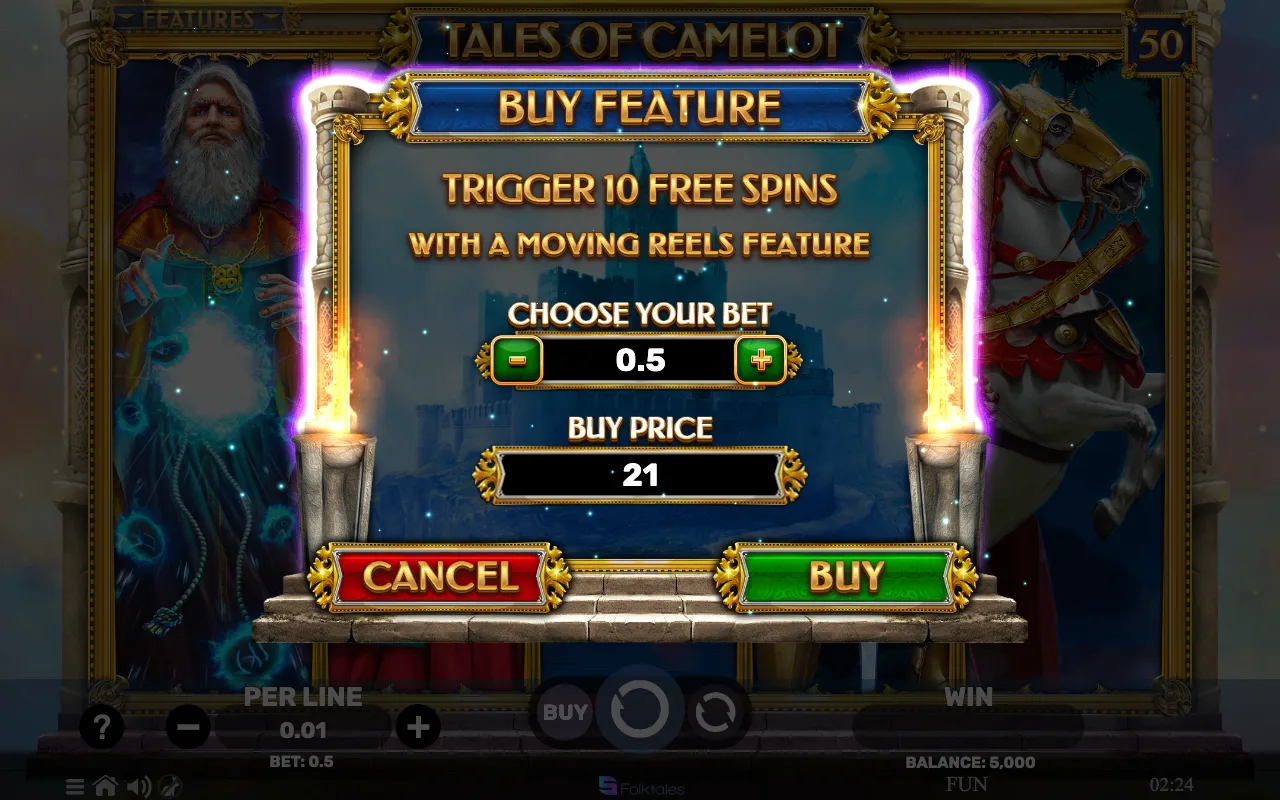Buying the feature — Tales of Camelot
