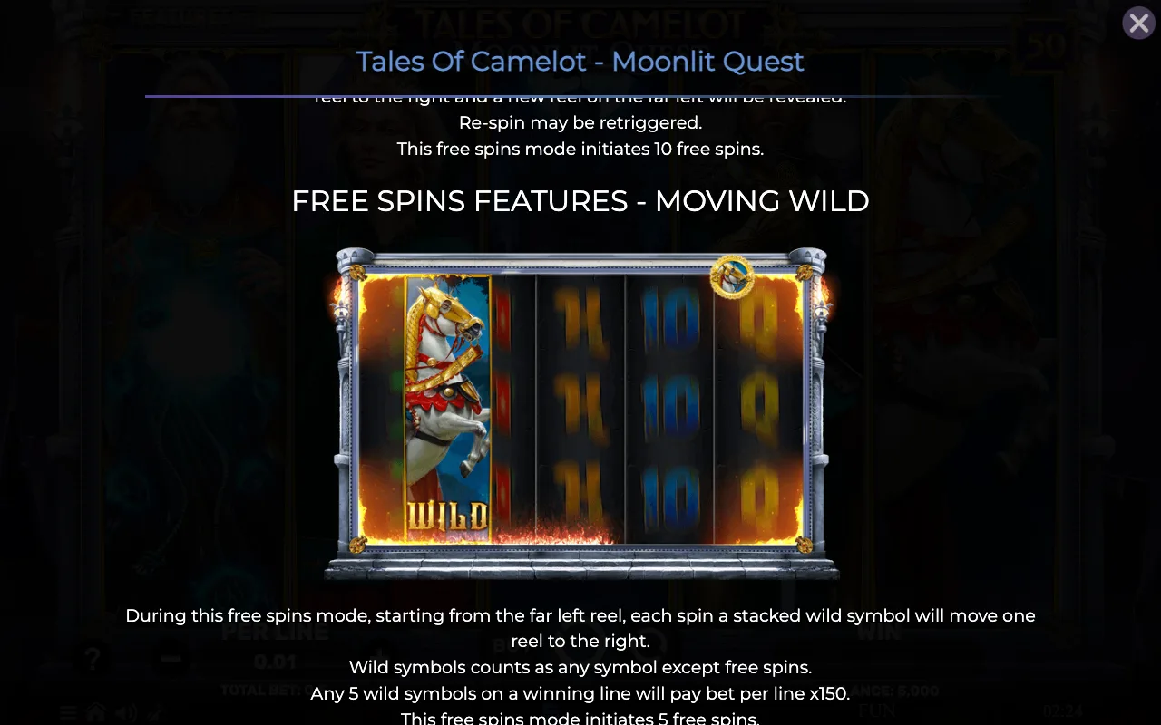 Game rules, page 3 — Tales of Camelot Moonlit Quest