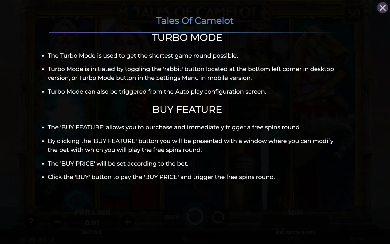 Game rules, page 8 — Tales of Camelot