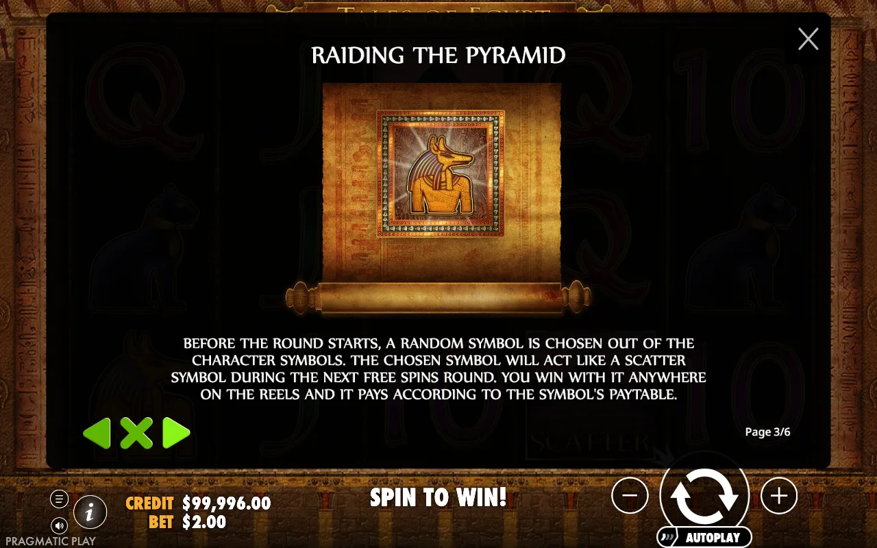 Game rules, page 3 — Tales of Egypt
