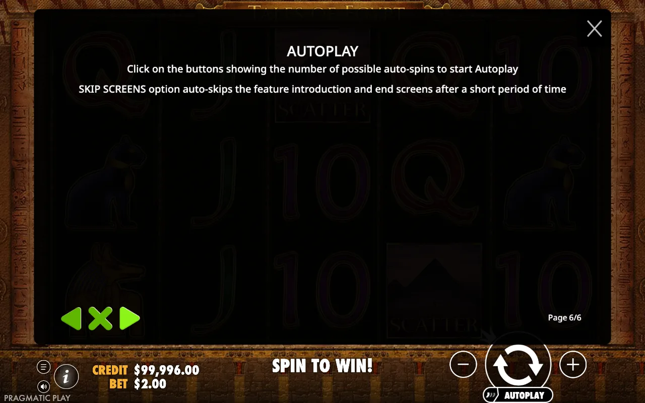 Autoplay — Tales of Egypt
