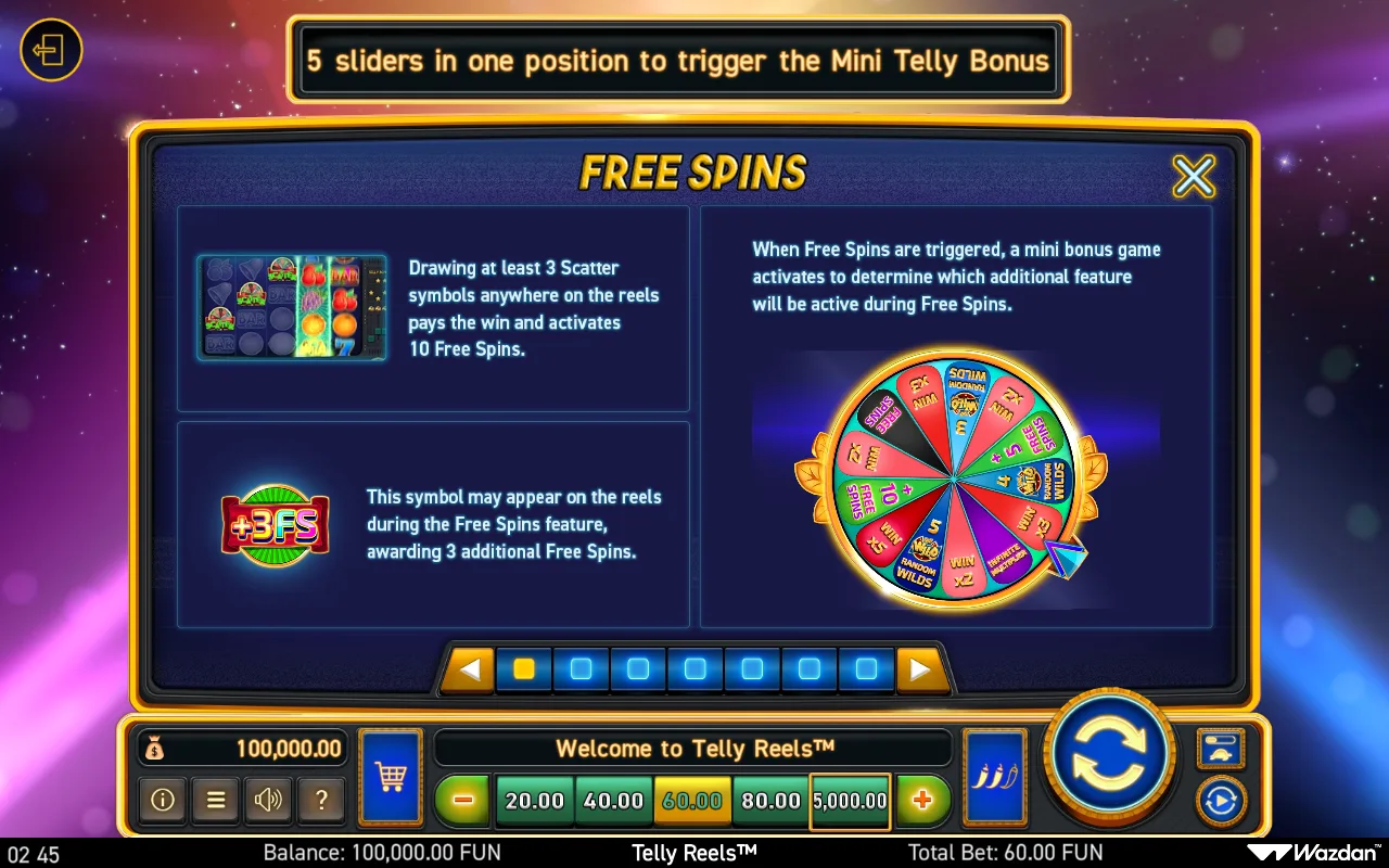 Game rules, page 1 — Telly Reels
