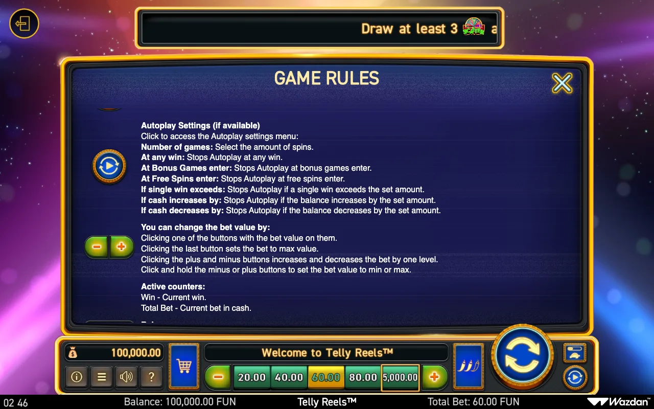 Game rules, page 10 — Telly Reels