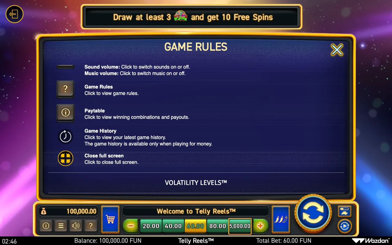 Game rules, page 11 — Telly Reels