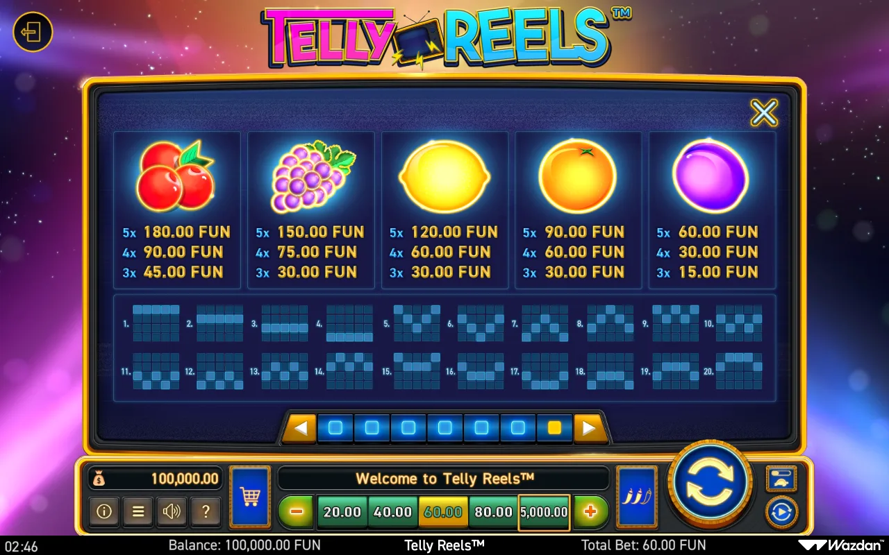 Game rules, page 6 — Telly Reels