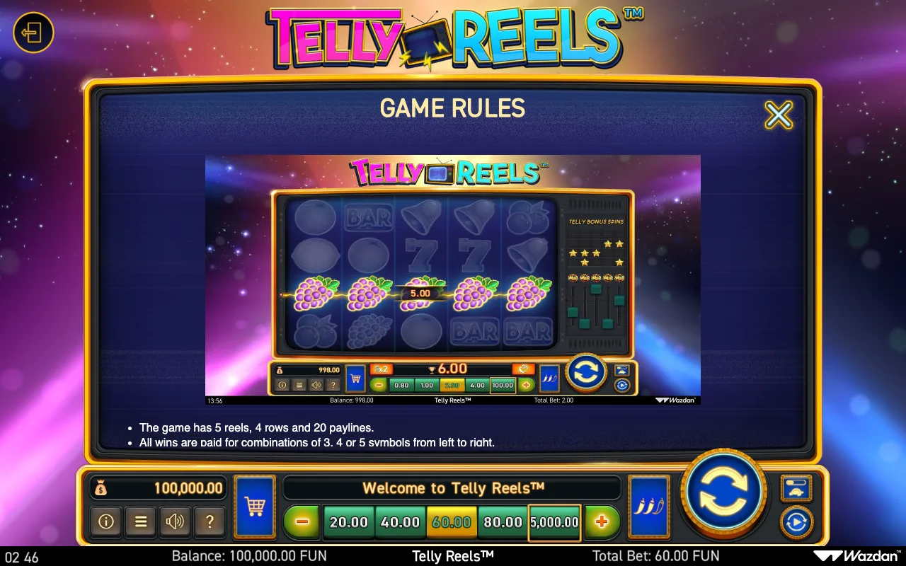 Game rules, page 7 — Telly Reels