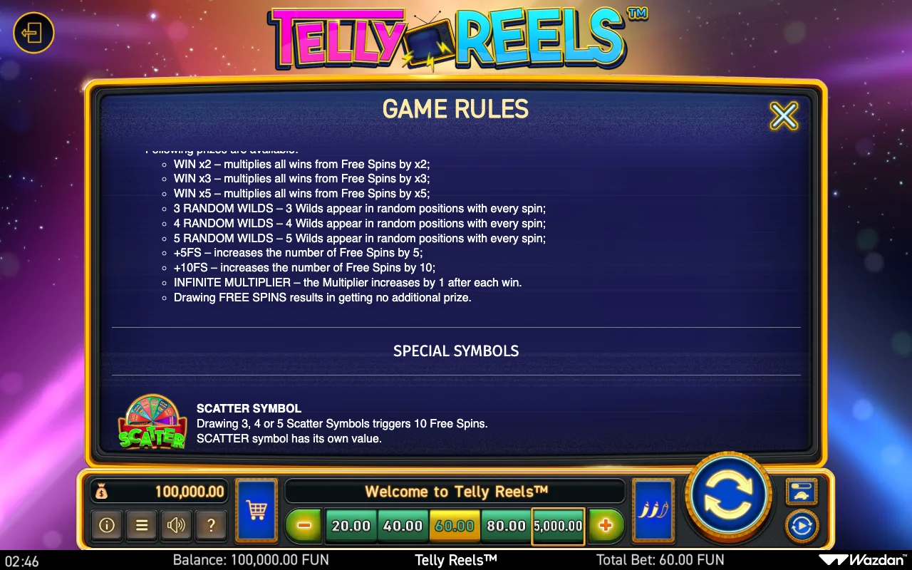 Game rules, page 8 — Telly Reels