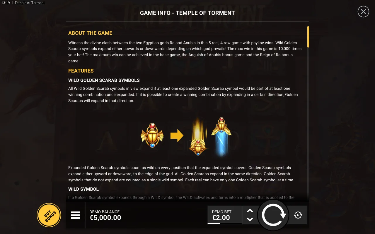 Features — Temple of Torment