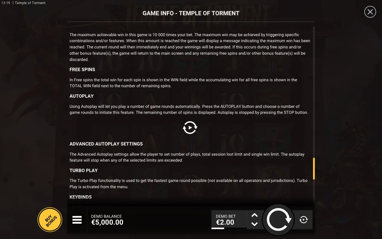 Game rules, page 7 — Temple of Torment