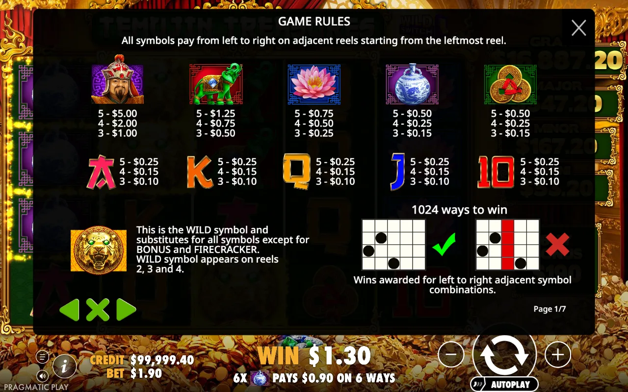 Game rules, page 1 — Temujin Treasures
