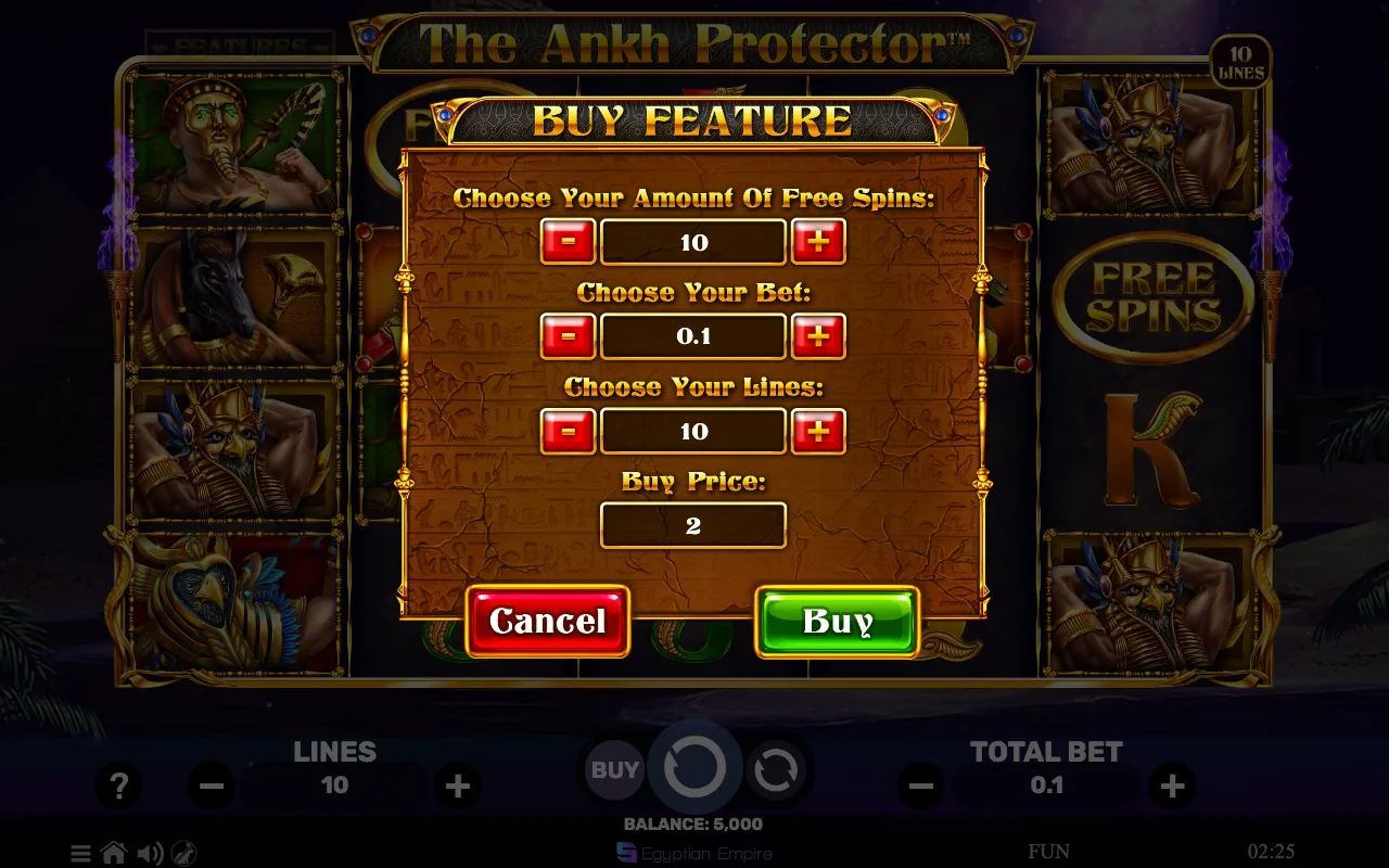 Buying the feature — The Ankh Protector ed