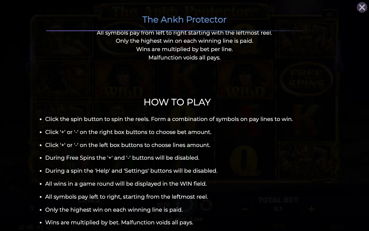 Game rules, page 5 — The Ankh Protector ed