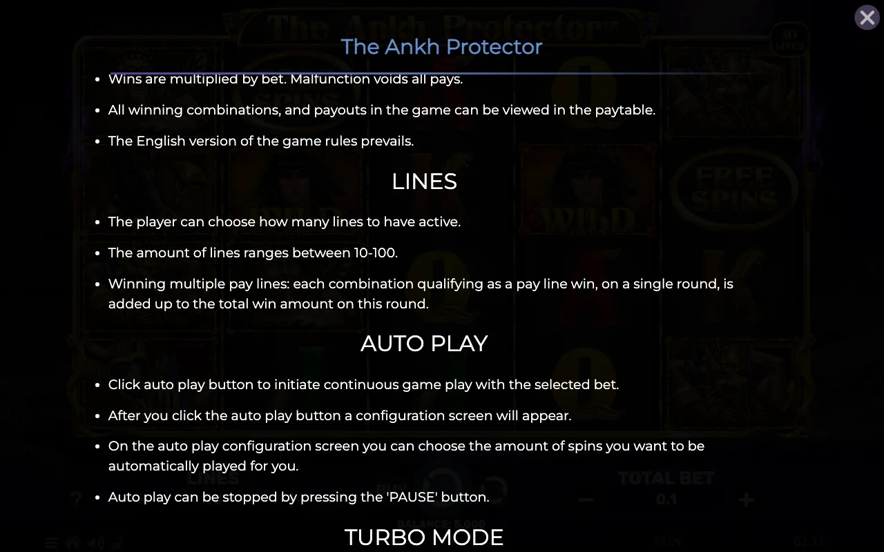 Lines — The Ankh Protector ed