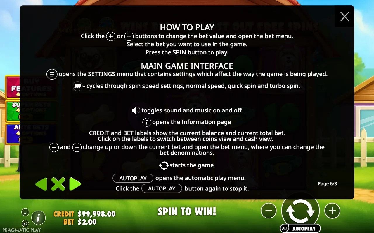 How to play — The Big Dog House