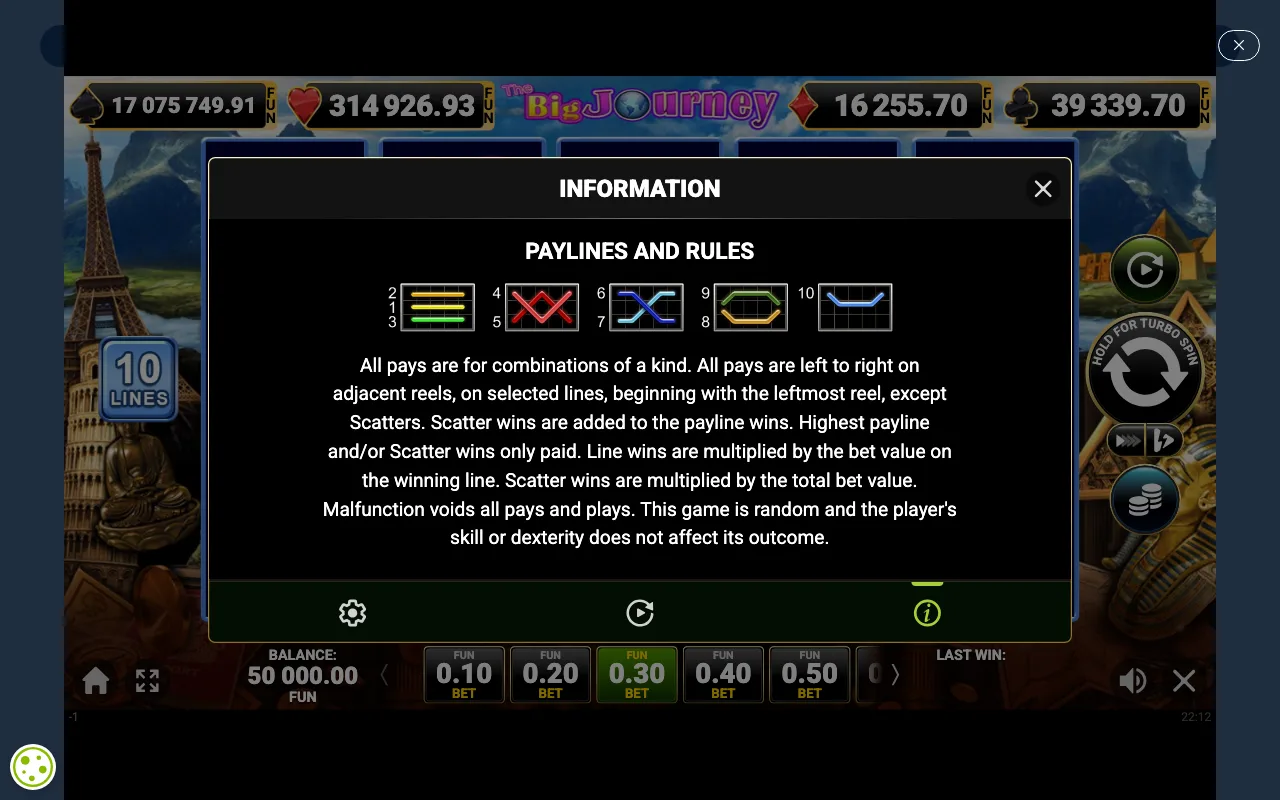 Game rules, page 6 — The Big Journey