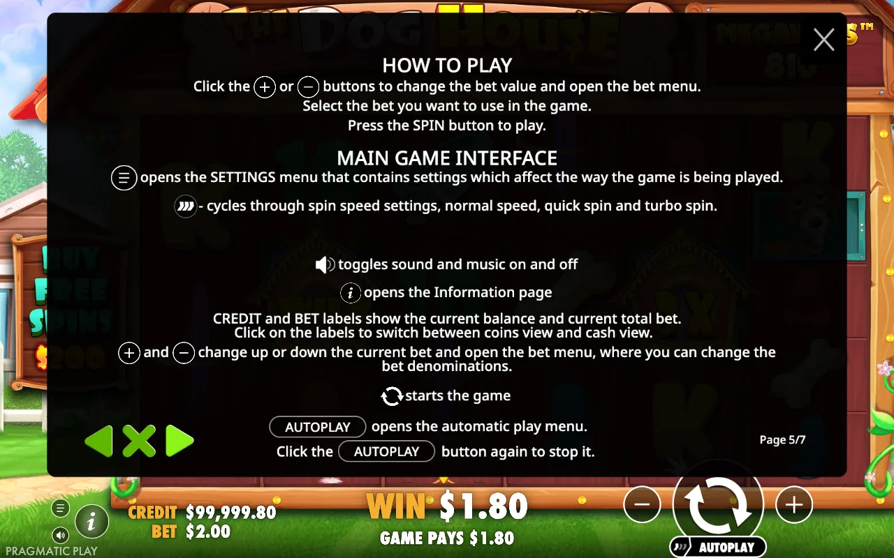 How to play — The Dog House Megaways