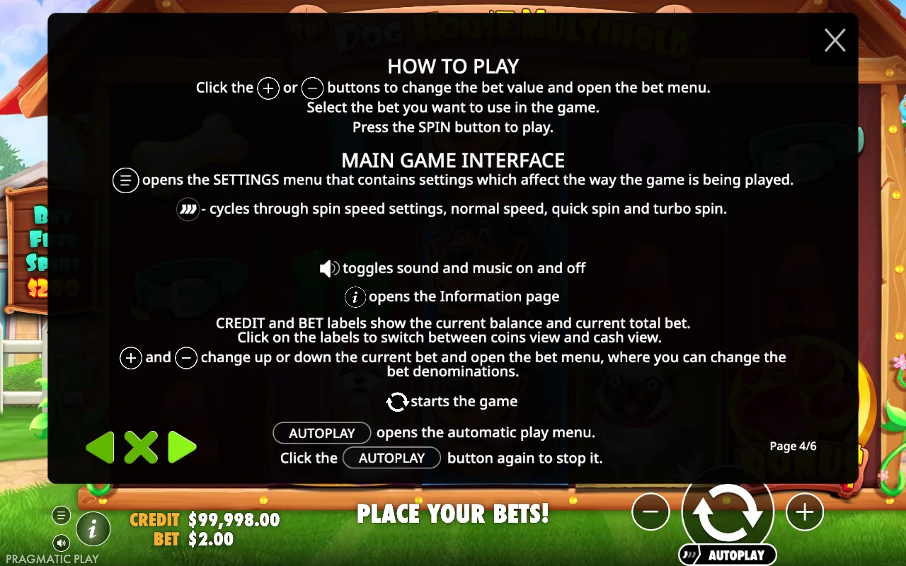 How to play — The Dog House Multihold
