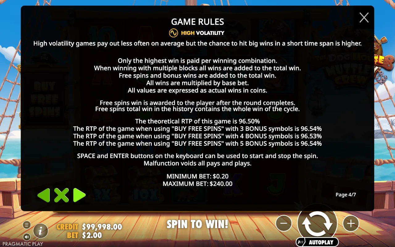 Game rules — The Dog House Muttley Crew