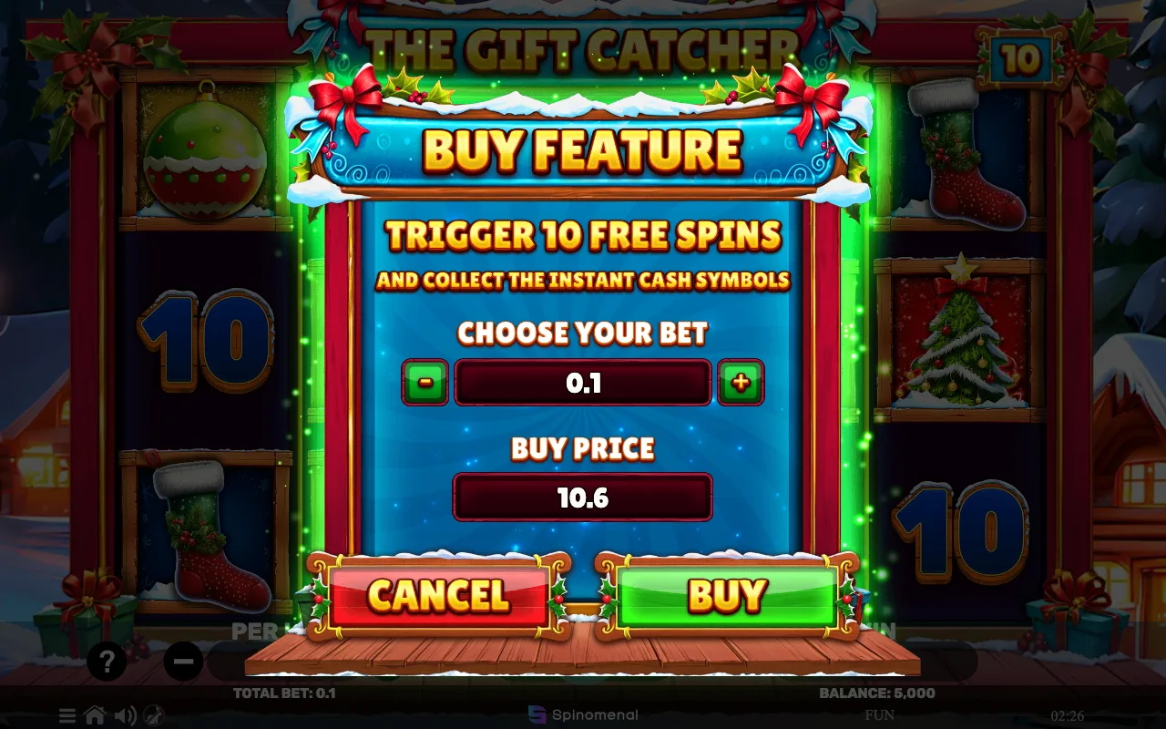 Buying the feature — The Gift Catcher