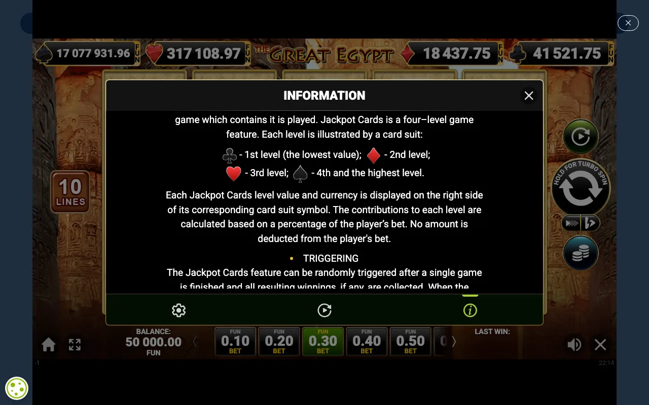 Game rules, page 4 — The Great Egypt