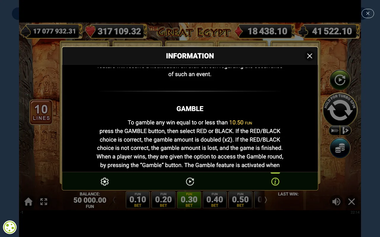 Game rules, page 5 — The Great Egypt