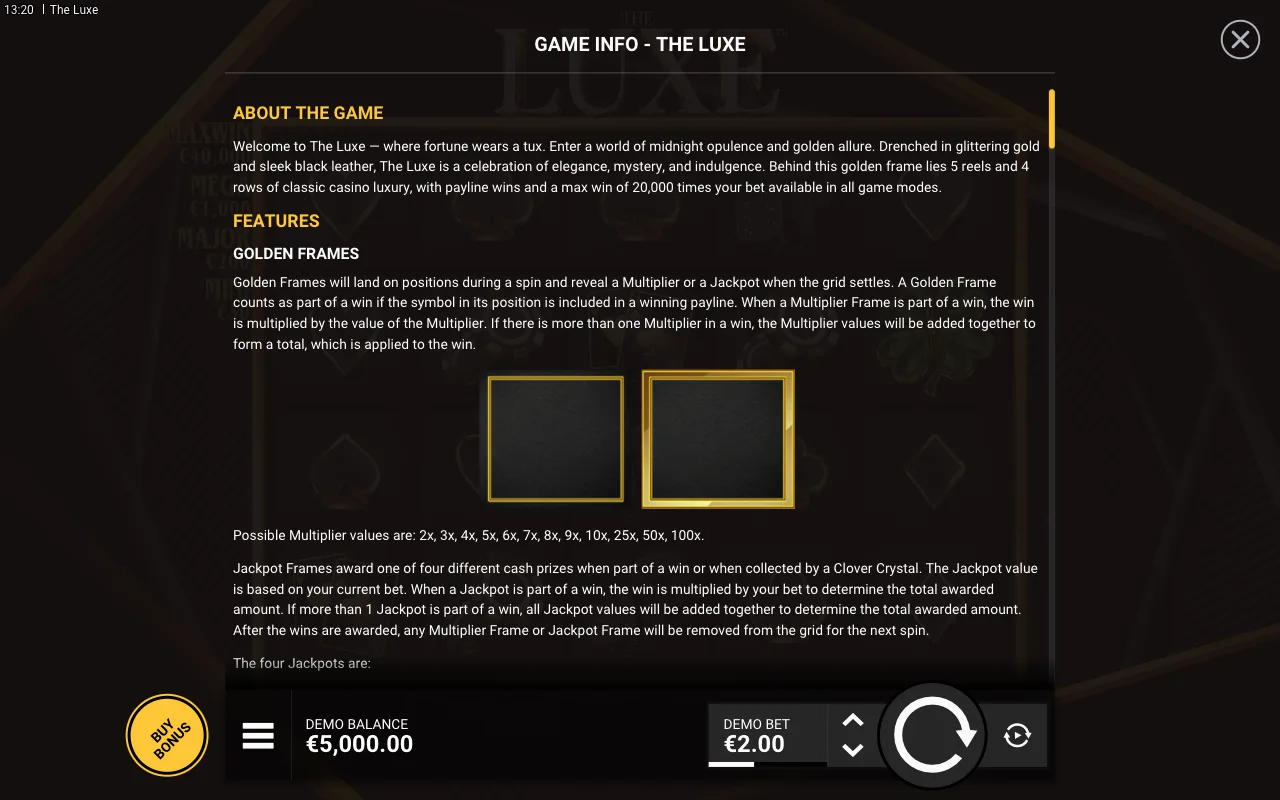 Features — The Luxe
