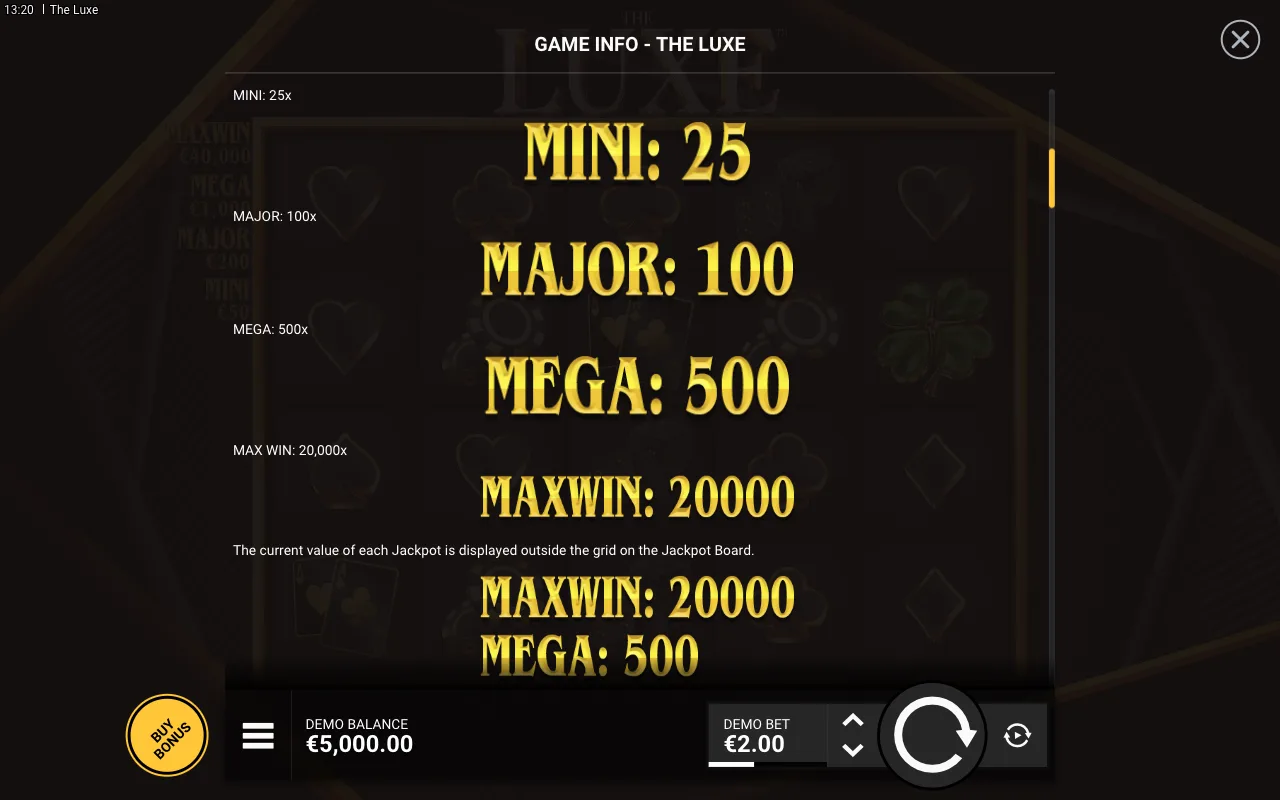 Game rules, page 2 — The Luxe