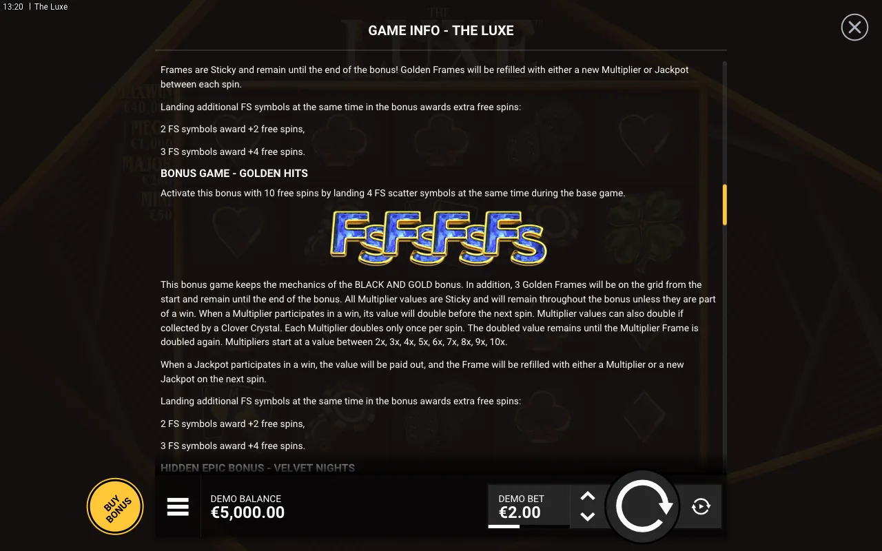 Game rules, page 4 — The Luxe