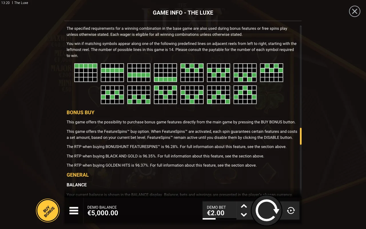 Game rules, page 7 — The Luxe