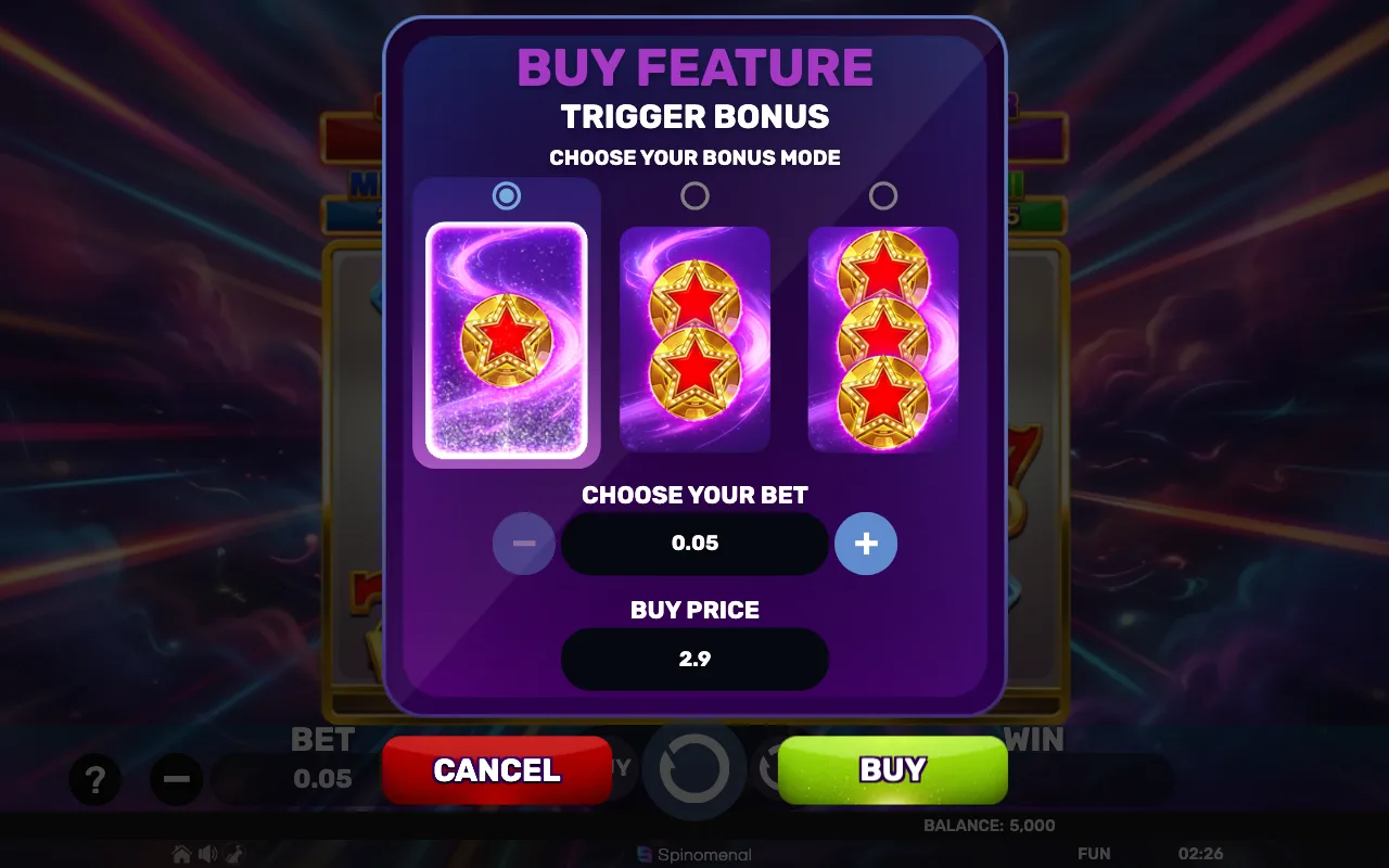 Buying the feature — The Midnight Steamer hh 3x3