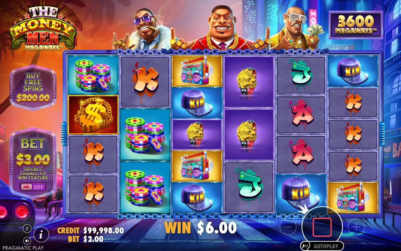 The base game — The Money Men Megaways