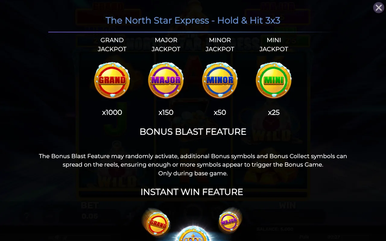 Jackpot jackpot jackpot jackpot — The North Star Express Hold Hit 3x3