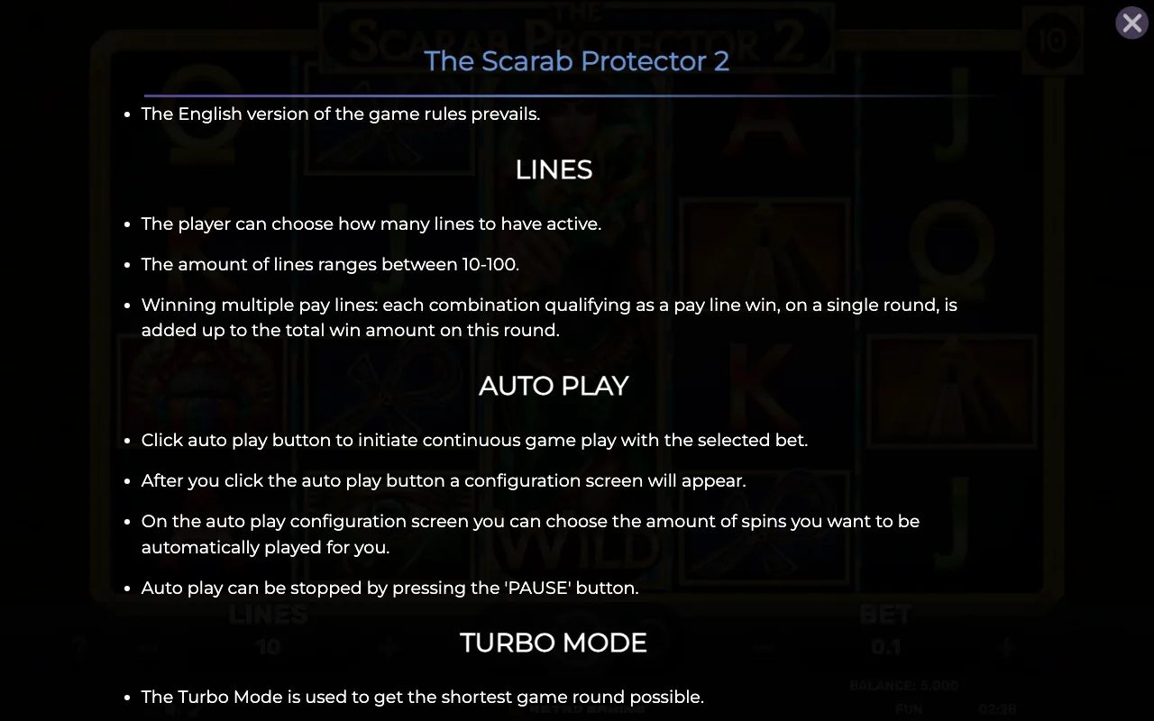 Lines — The Scarab Protector 2