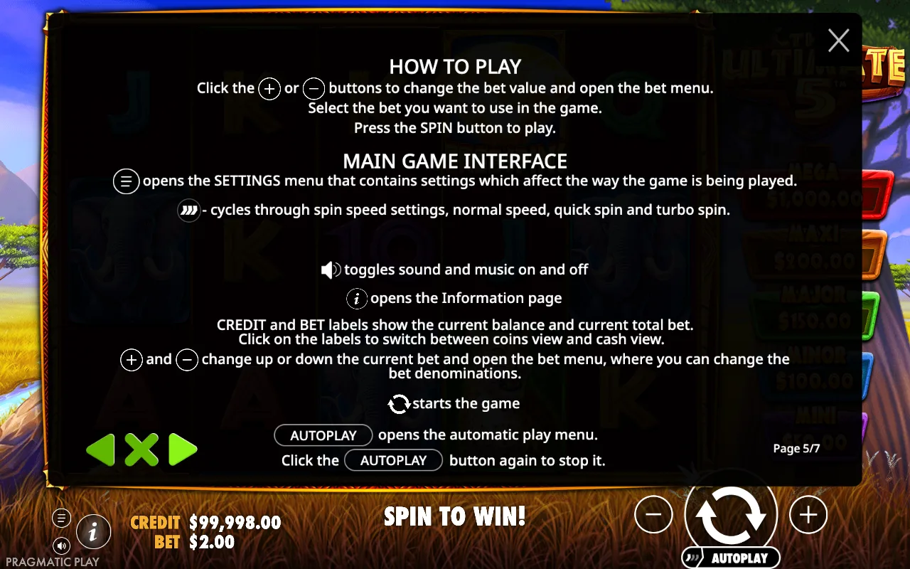 How to play — The Ultimate 5