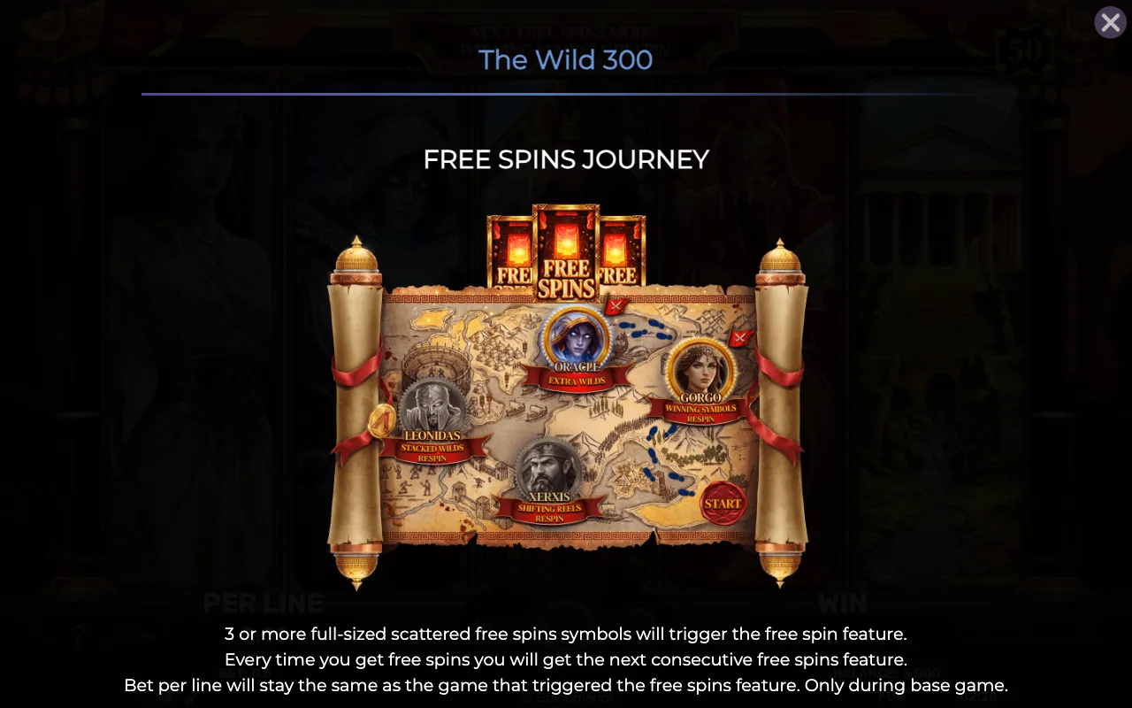 Game rules, page 1 — The Wild 300