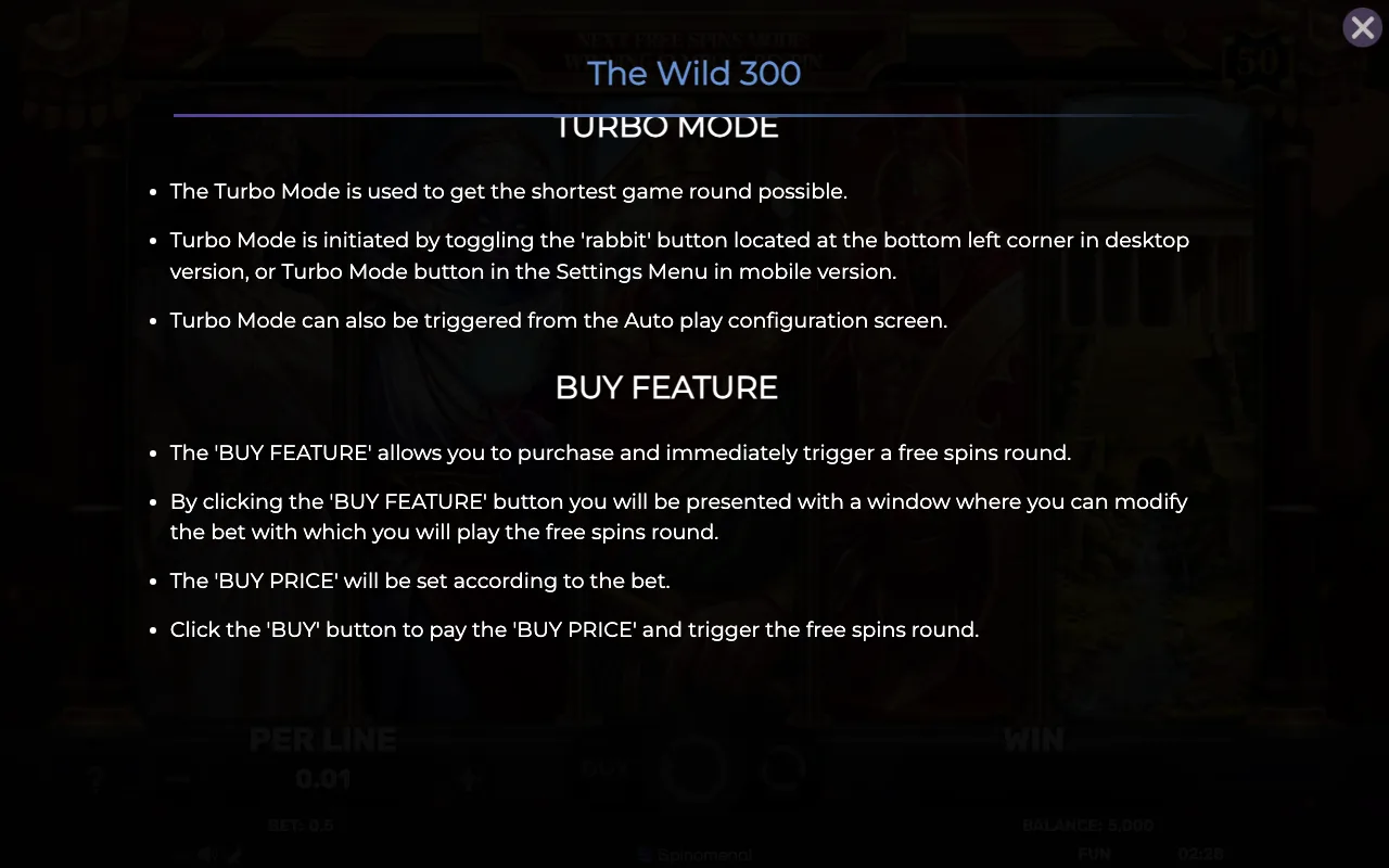 Game rules, page 8 — The Wild 300