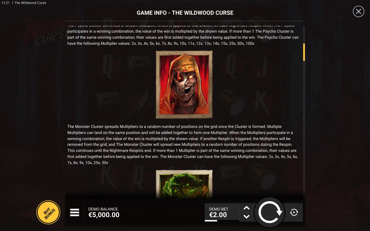 Game rules, page 2 — The Wildwood Curse