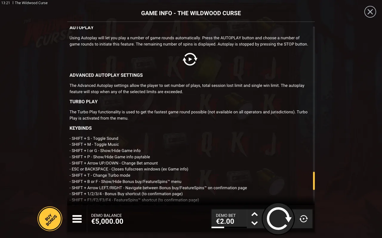 Game rules, page 9 — The Wildwood Curse
