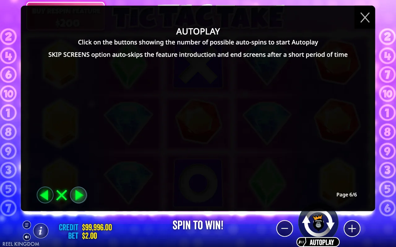 Autoplay — Tic Tac Take