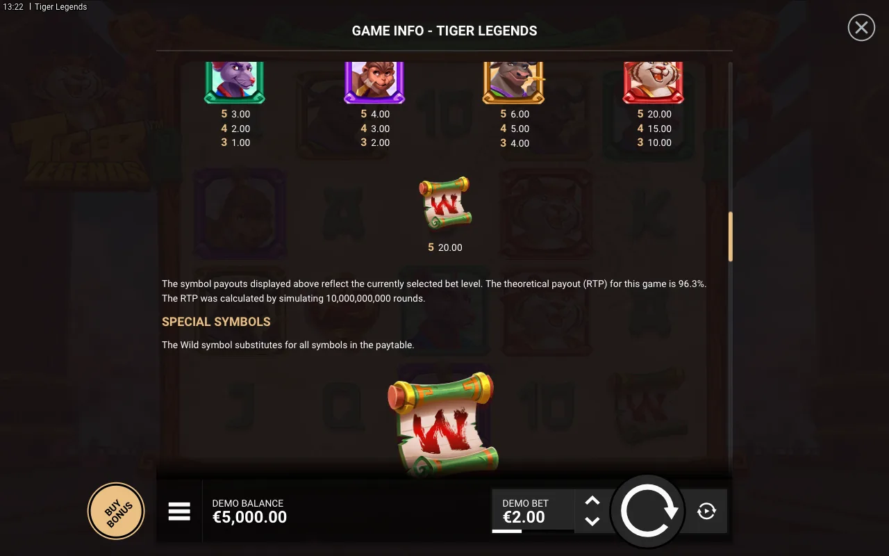 Game rules, page 4 — Tiger Legends