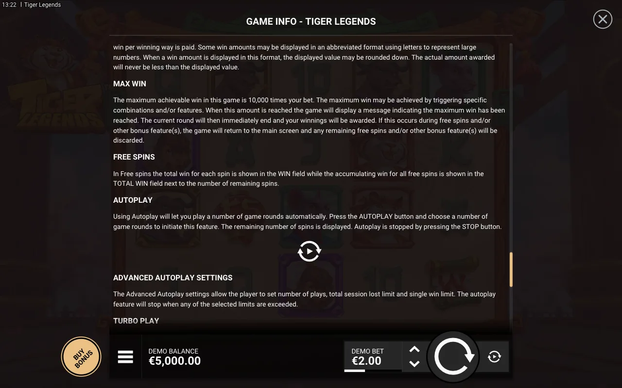 Game rules, page 7 — Tiger Legends