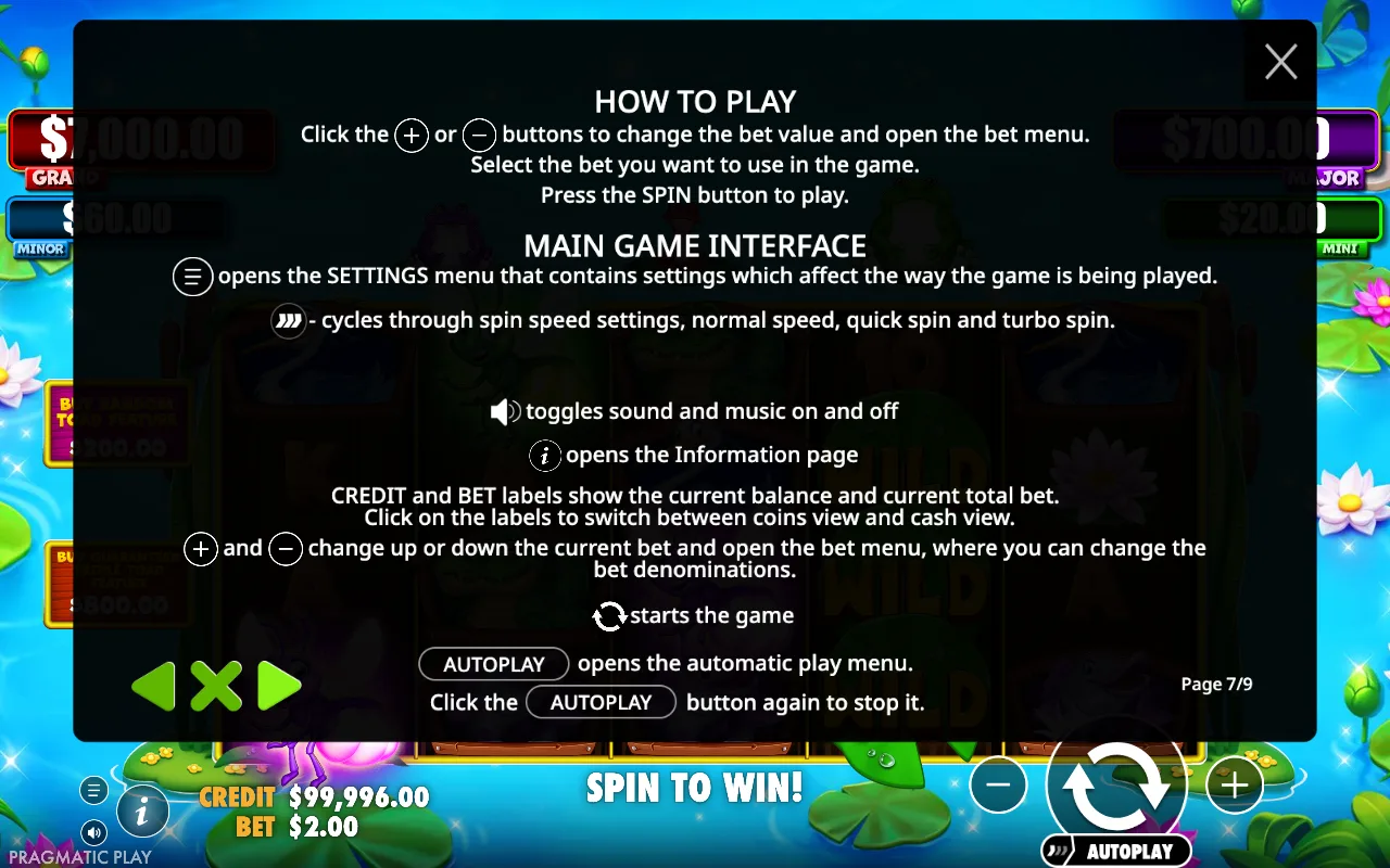 How to play — Tiny Toads